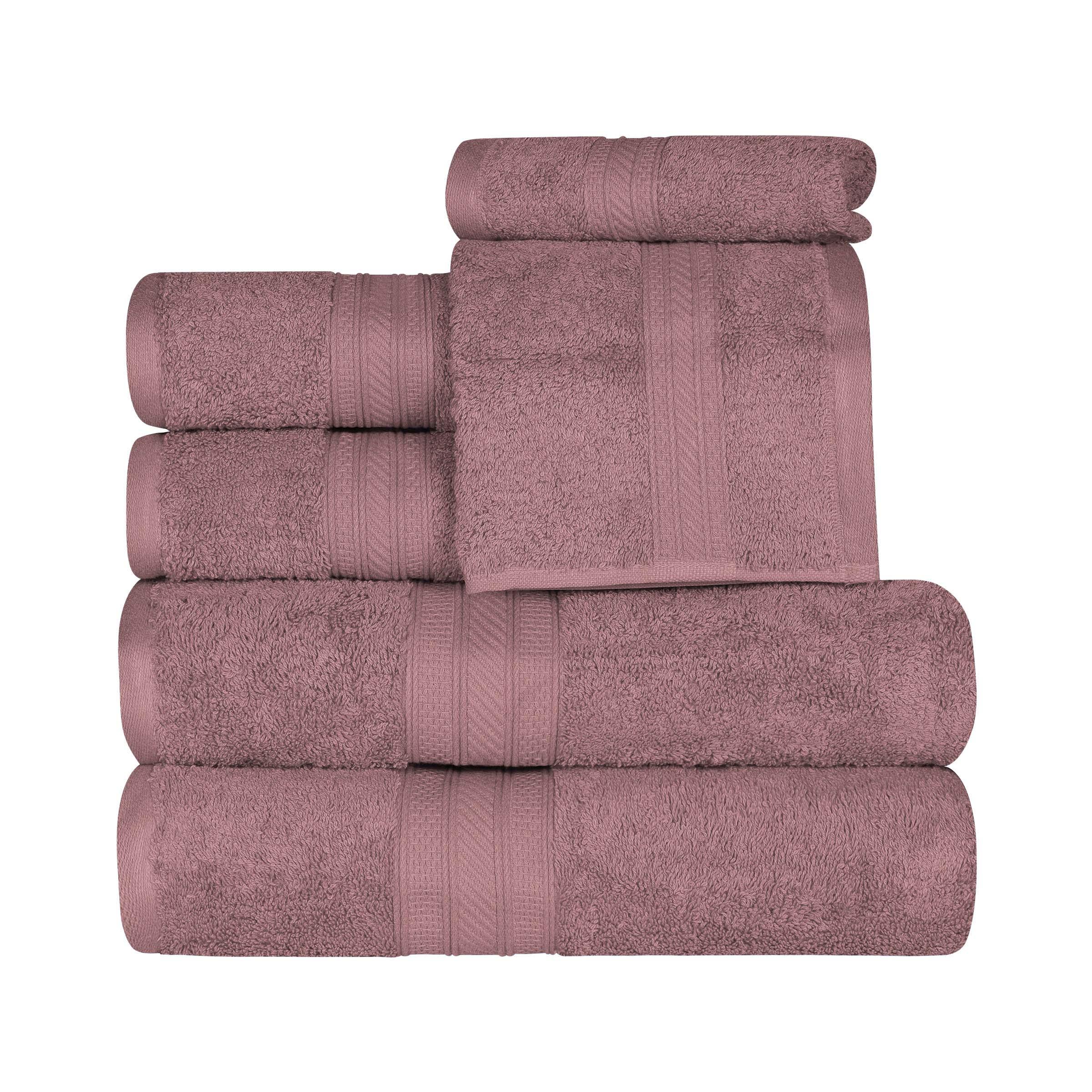 Atlas Cotton Plush Towel Set 6 Piece - Towel Set by Superior Brand