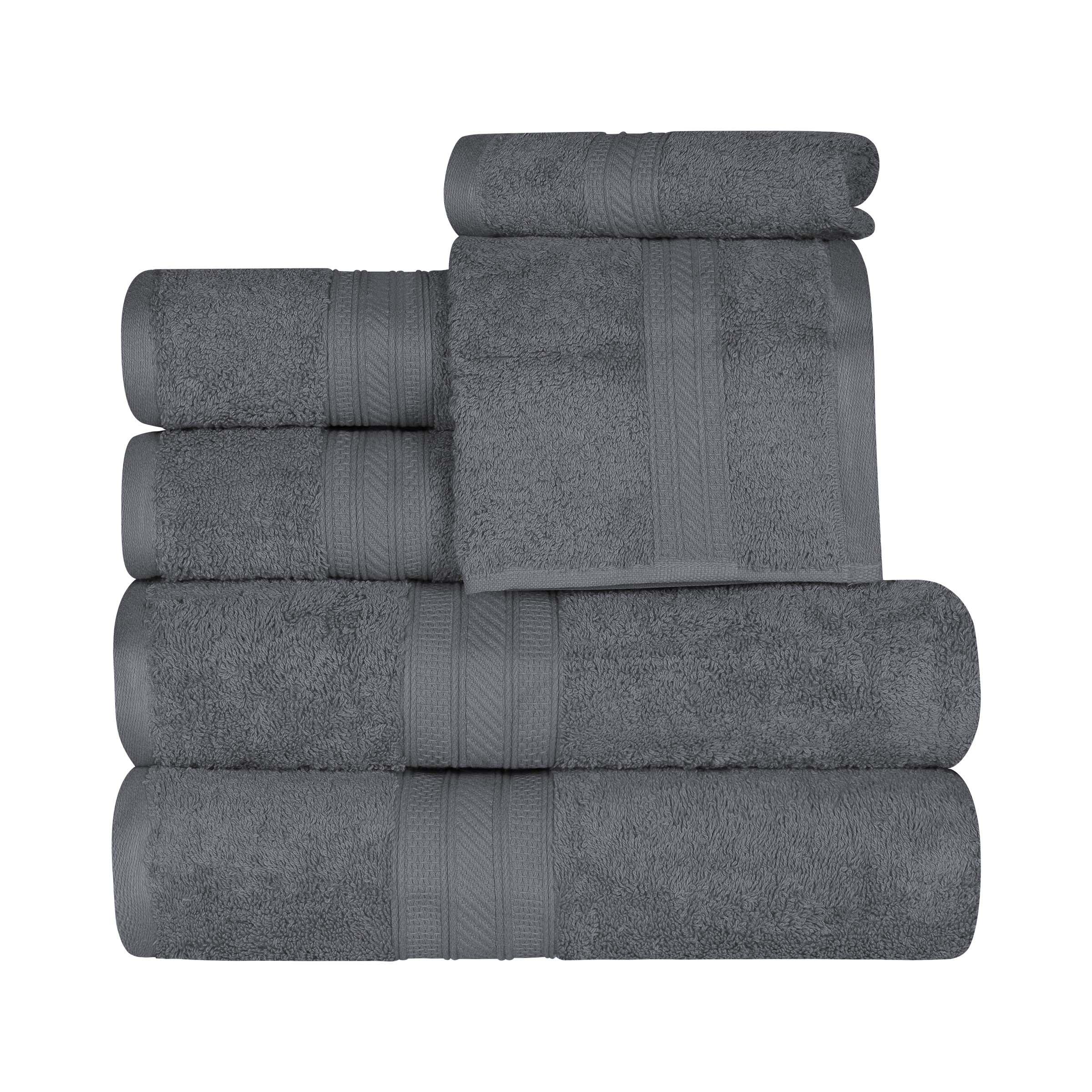 Atlas Cotton Plush Towel Set 6 Piece - Towel Set by Superior Brand