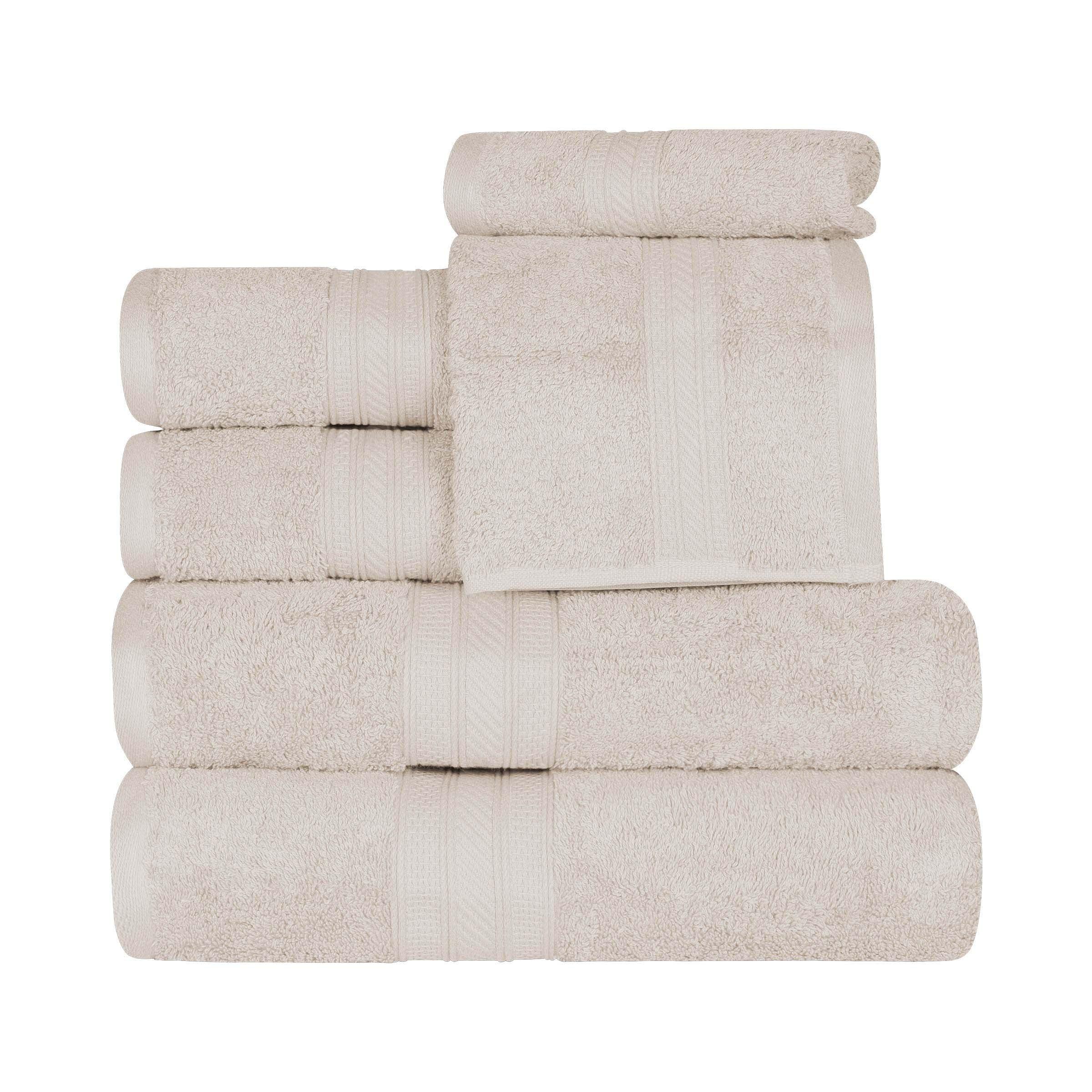 Atlas Cotton Plush Towel Set 6 Piece - Towel Set by Superior Brand