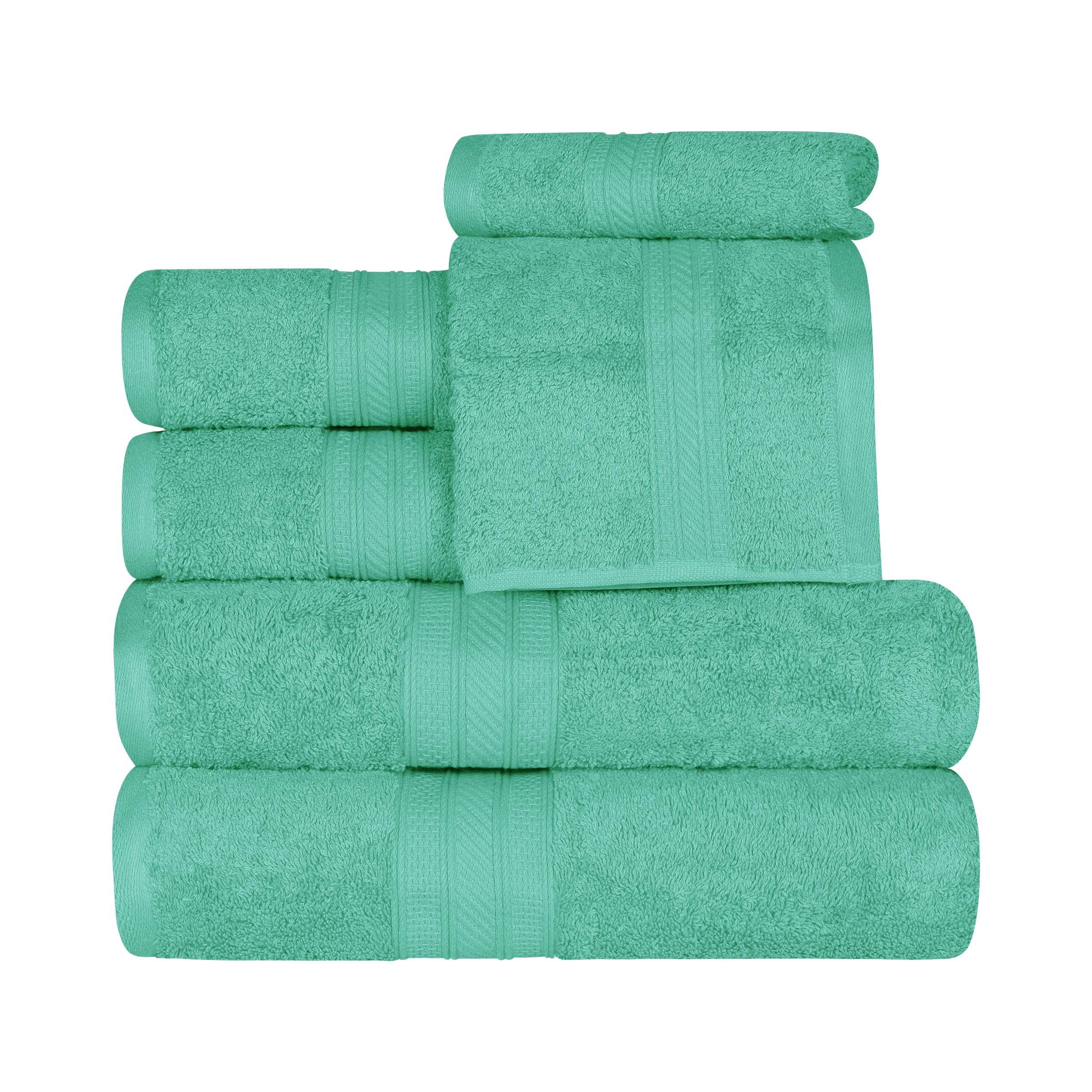 Atlas Cotton Plush Towel Set 6 Piece - Towel Set by Superior Brand