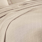 Lightweight Cotton Matelassé Bedspread Set 3-Piece Basketweave Jacquard - Bedspread by Superior Brand