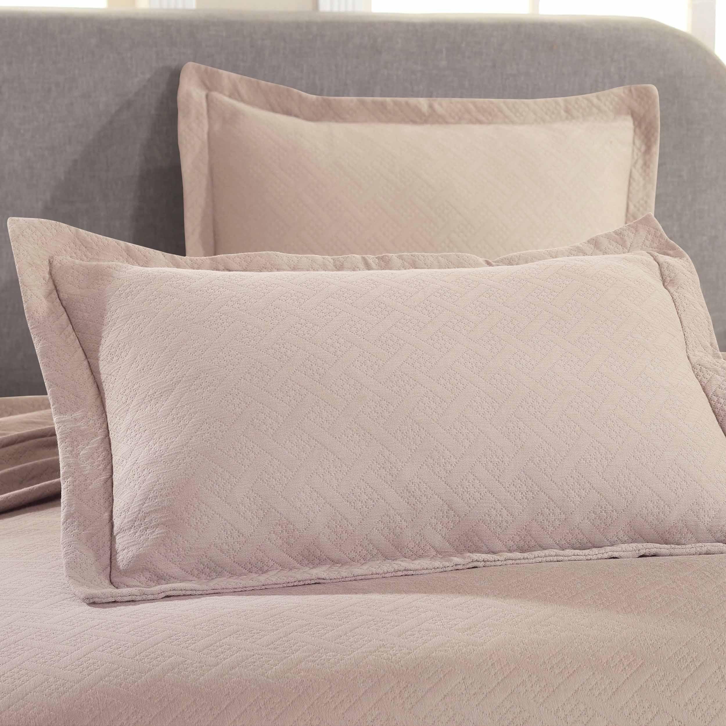 Lightweight Cotton Matelassé Bedspread Set 3-Piece Basketweave Jacquard - Bedspread by Superior Brand