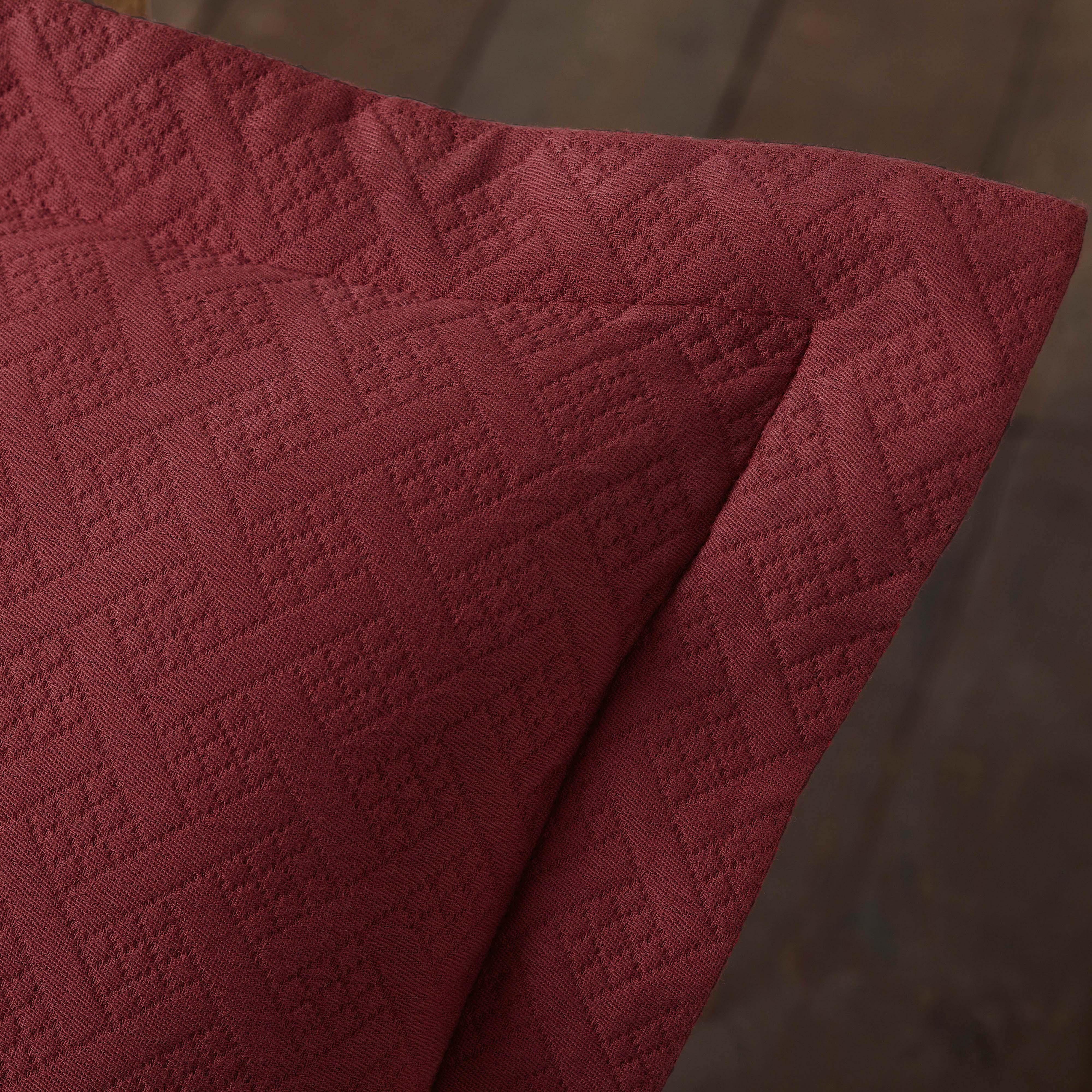 Lightweight Cotton Matelassé Bedspread Set 3-Piece Basketweave Jacquard - Bedspread by Superior Brand