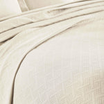 Lightweight Cotton Matelassé Bedspread Set 3-Piece Basketweave Jacquard - Bedspread by Superior Brand