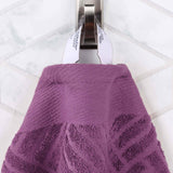 Egyptian Cotton Basketweave Jacquard and Solid Bath Towel Set of 4 - Egyptian Cotton Bath Towel by Superior Brand