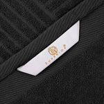 Egyptian Cotton Basketweave Jacquard and Solid Bath Towel Set of 4 - Egyptian Cotton Bath Towel by Superior Brand
