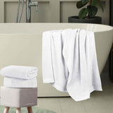 Egyptian Cotton Basketweave Jacquard and Solid Bath Towel Set of 4 - Egyptian Cotton Bath Towel by Superior Brand