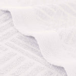 Egyptian Cotton Basketweave Jacquard and Solid Bath Towel Set of 4 - Egyptian Cotton Bath Towel by Superior Brand