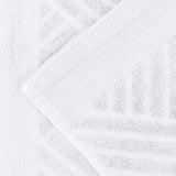 Egyptian Cotton Basketweave Jacquard and Solid Bath Towel Set of 4 - Egyptian Cotton Bath Towel by Superior Brand