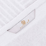 Egyptian Cotton Basketweave Jacquard and Solid Bath Towel Set of 4 - Egyptian Cotton Bath Towel by Superior Brand
