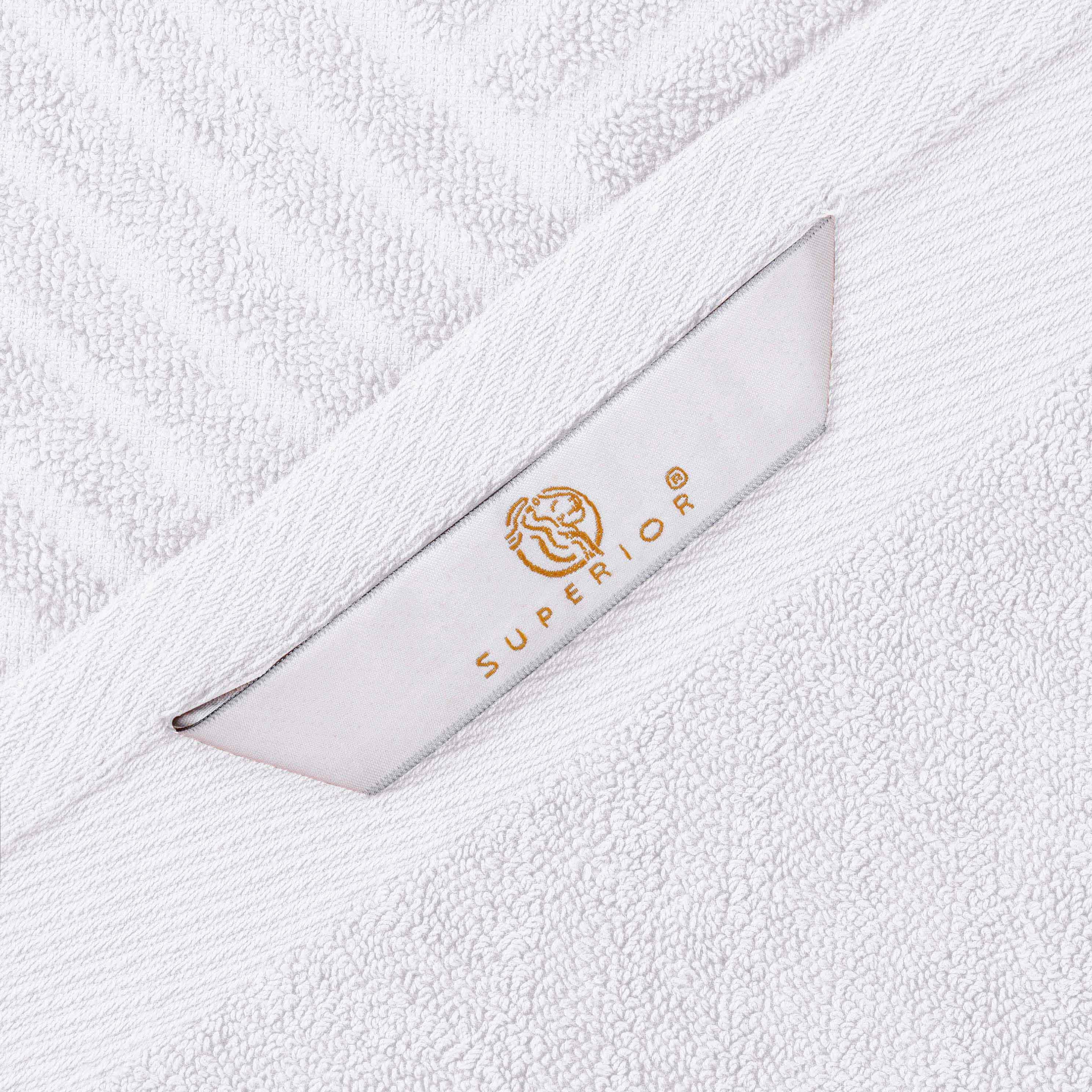Egyptian Cotton Basketweave Jacquard and Solid Bath Towel Set of 4 - Egyptian Cotton Bath Towel by Superior Brand