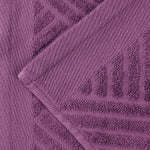 Egyptian Cotton Basketweave Jacquard and Solid Bath Towel Set of 4 - Egyptian Cotton Bath Towel by Superior Brand