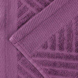 Egyptian Cotton Basketweave Jacquard and Solid Bath Towel Set of 4 - Egyptian Cotton Bath Towel by Superior Brand
