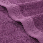 Egyptian Cotton Basketweave Jacquard and Solid Bath Towel Set of 4 - Egyptian Cotton Bath Towel by Superior Brand