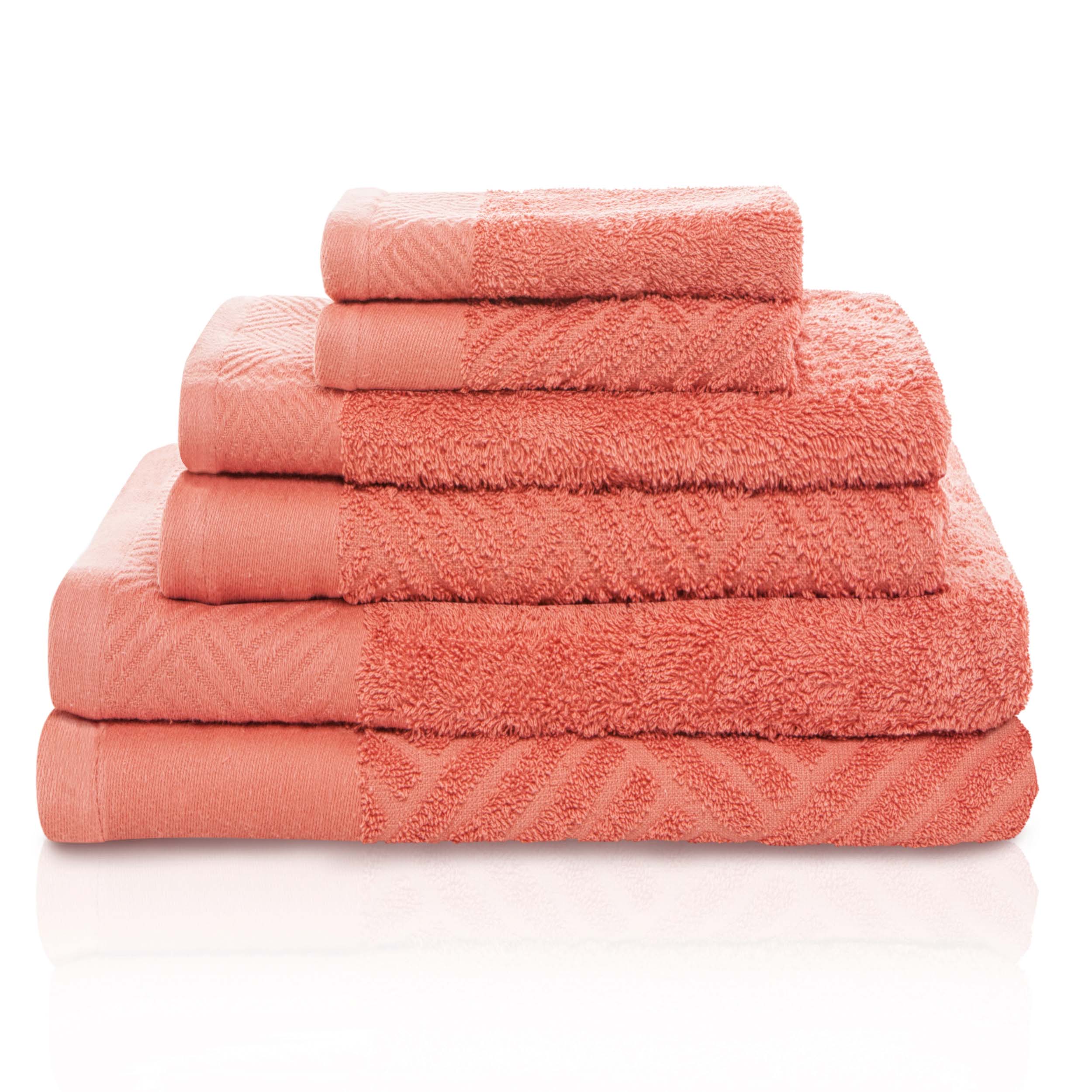 Egyptian Cotton Basketweave Towel Set 6 Piece - Egyptian Cotton Towel Set by Superior Brand
