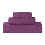 Egyptian Cotton Basketweave Towel Set 3 Piece - Egyptian Cotton Towel Set by Superior Brand