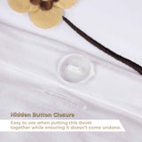 100% Cotton Blossom Floral Embroidered Duvet Cover Set - Duvet Cover Set by Superior Brand