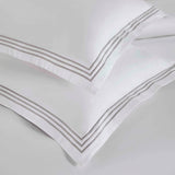 100% Cotton Three-Line Embroidered Duvet Cover Set - Duvet Cover Set by Superior Brand