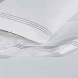 100% Cotton Bed Sheet Set Three-Line Embroidered Deep Pocket Brandon - Sheet Set by Superior Brand