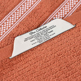 Brea Zero Twist Cotton Ribbed Geometric Border Bath Sheet Set of 2 - Bath Sheet by Superior Brand