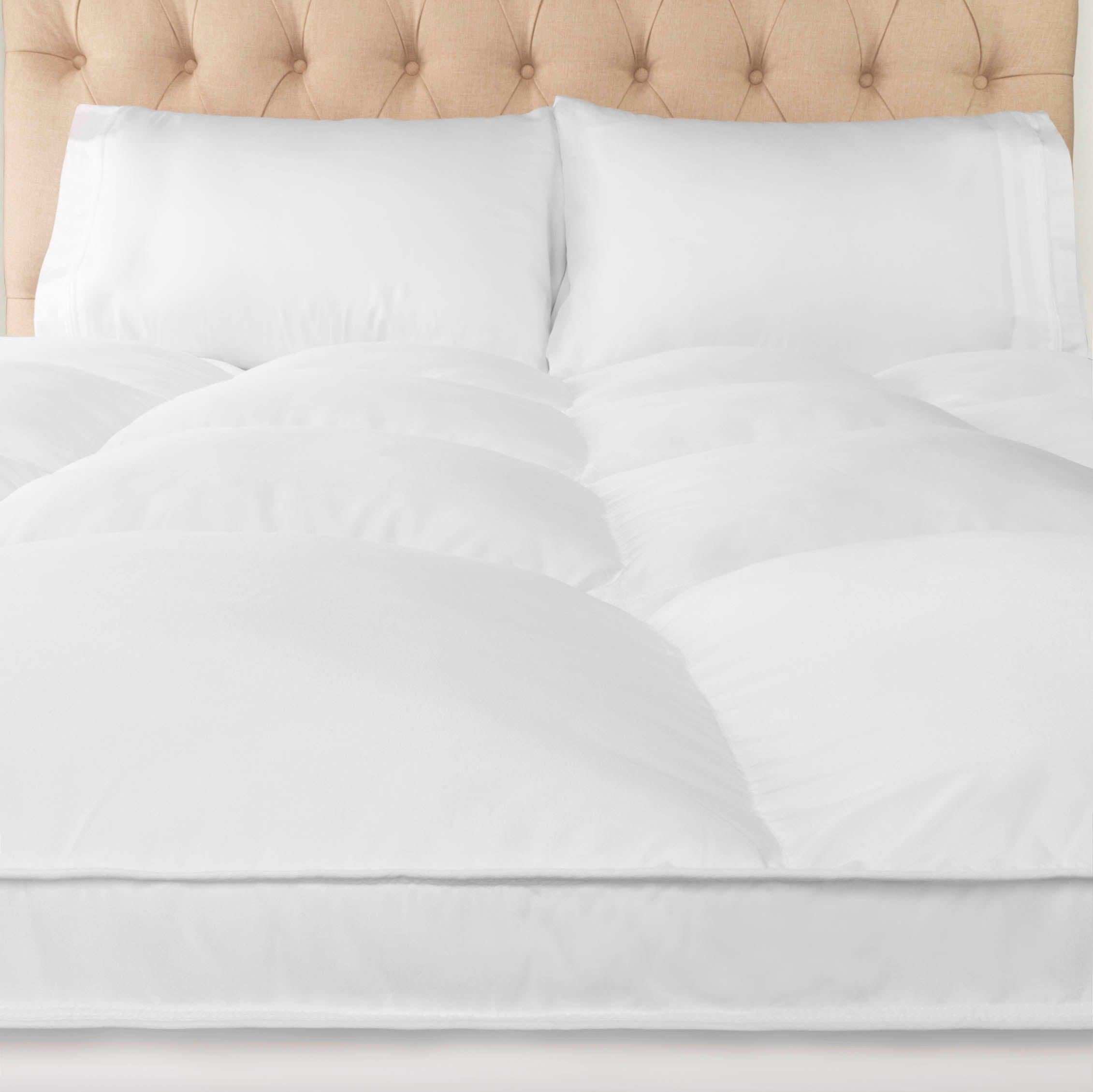 Brushed Microfiber Down Alternative Mattress Topper 2 Inch White - Mattress Topper by Superior Brand