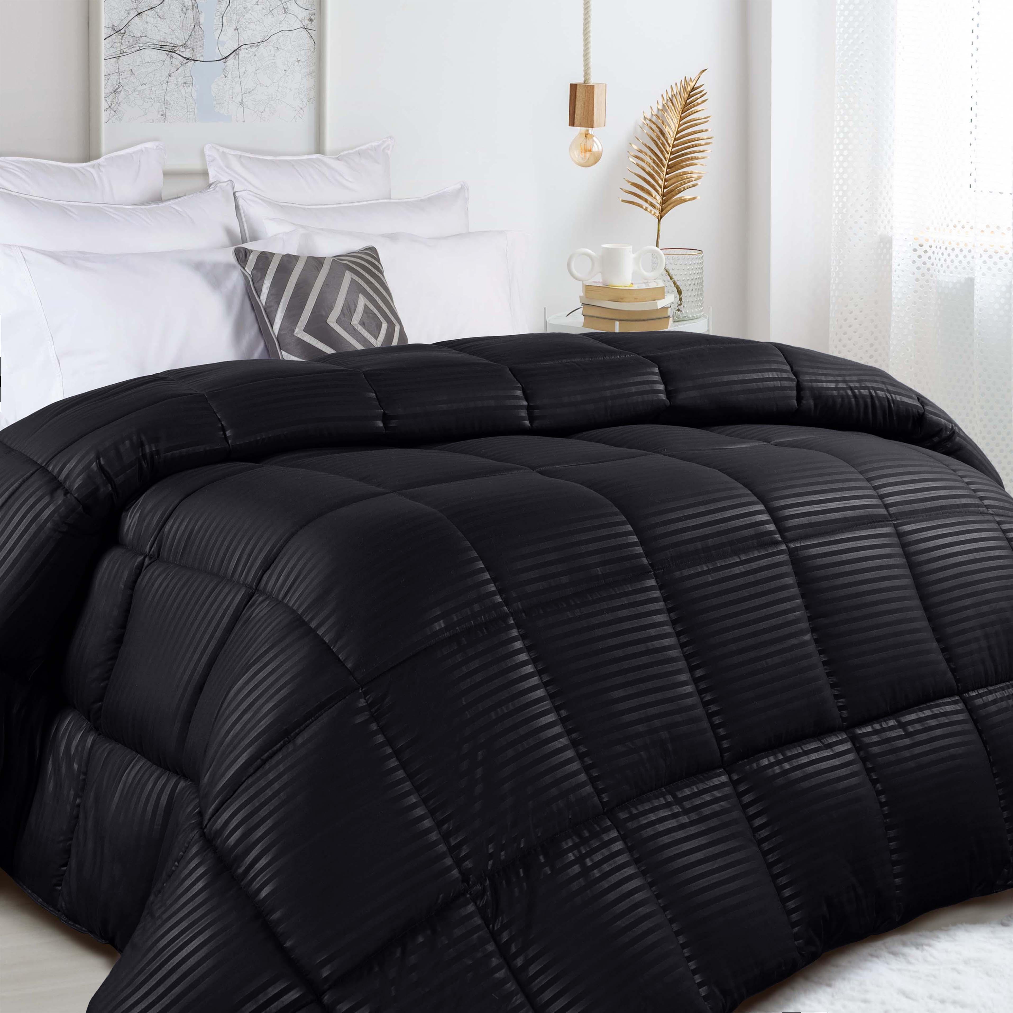 Brushed Microfiber Down Alternative Medium Weight Striped Comforter - Comforter by Superior Brand