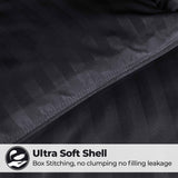 Brushed Microfiber Down Alternative Medium Weight Striped Comforter - Comforter by Superior Brand