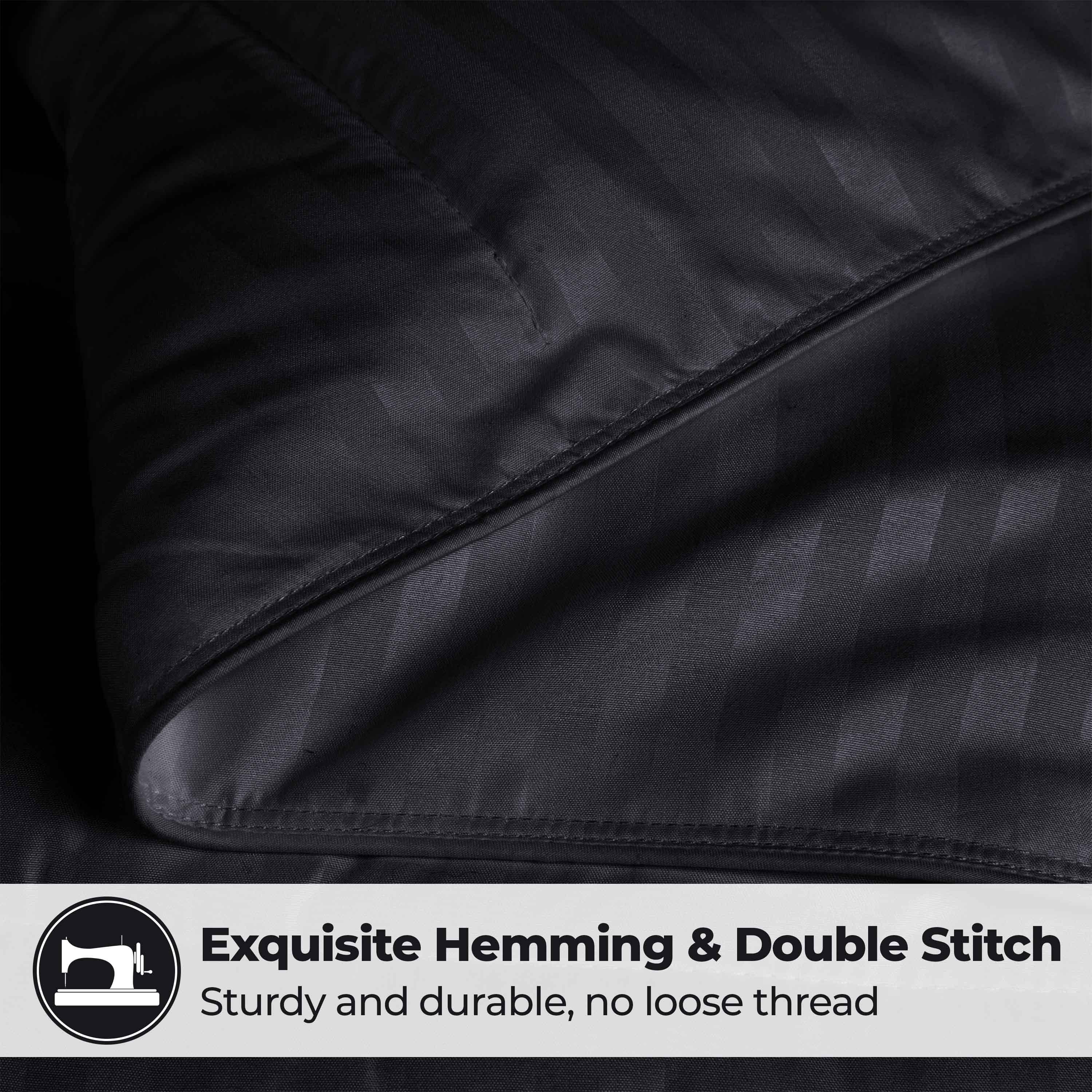 Brushed Microfiber Down Alternative Medium Weight Striped Comforter - Comforter by Superior Brand