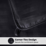 Brushed Microfiber Down Alternative Medium Weight Striped Comforter - Comforter by Superior Brand