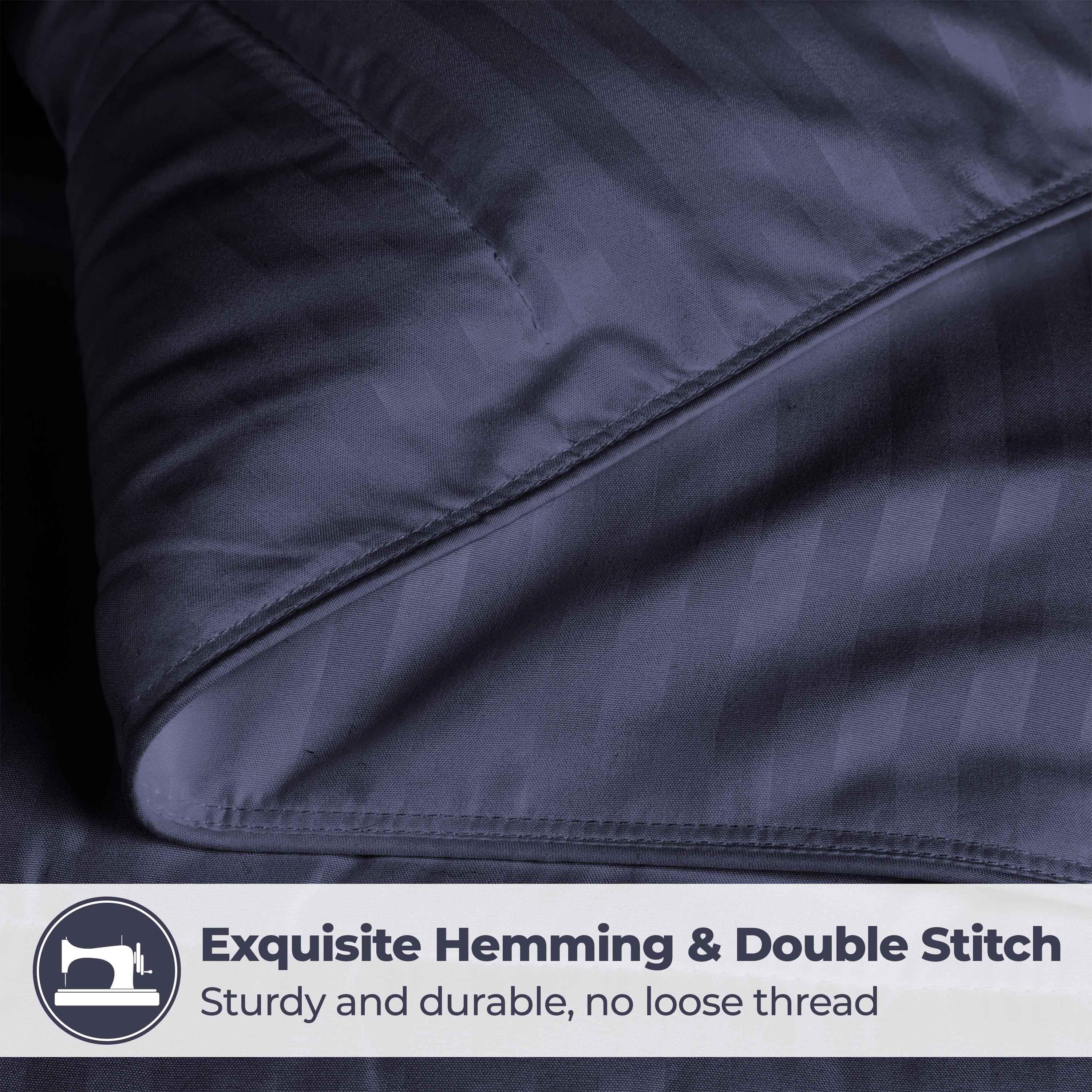 Brushed Microfiber Down Alternative Medium Weight Striped Comforter - Comforter by Superior Brand