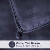 Brushed Microfiber Down Alternative Medium Weight Striped Comforter - Comforter by Superior Brand