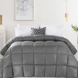 Brushed Microfiber Down Alternative Medium Weight Striped Comforter - Comforter by Superior Brand