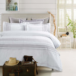 100% Cotton Embroidered Geometric Duvet Cover Set - Duvet Cover Set by Superior Brand