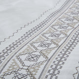 100% Cotton Embroidered Geometric Duvet Cover Set - Duvet Cover Set by Superior Brand