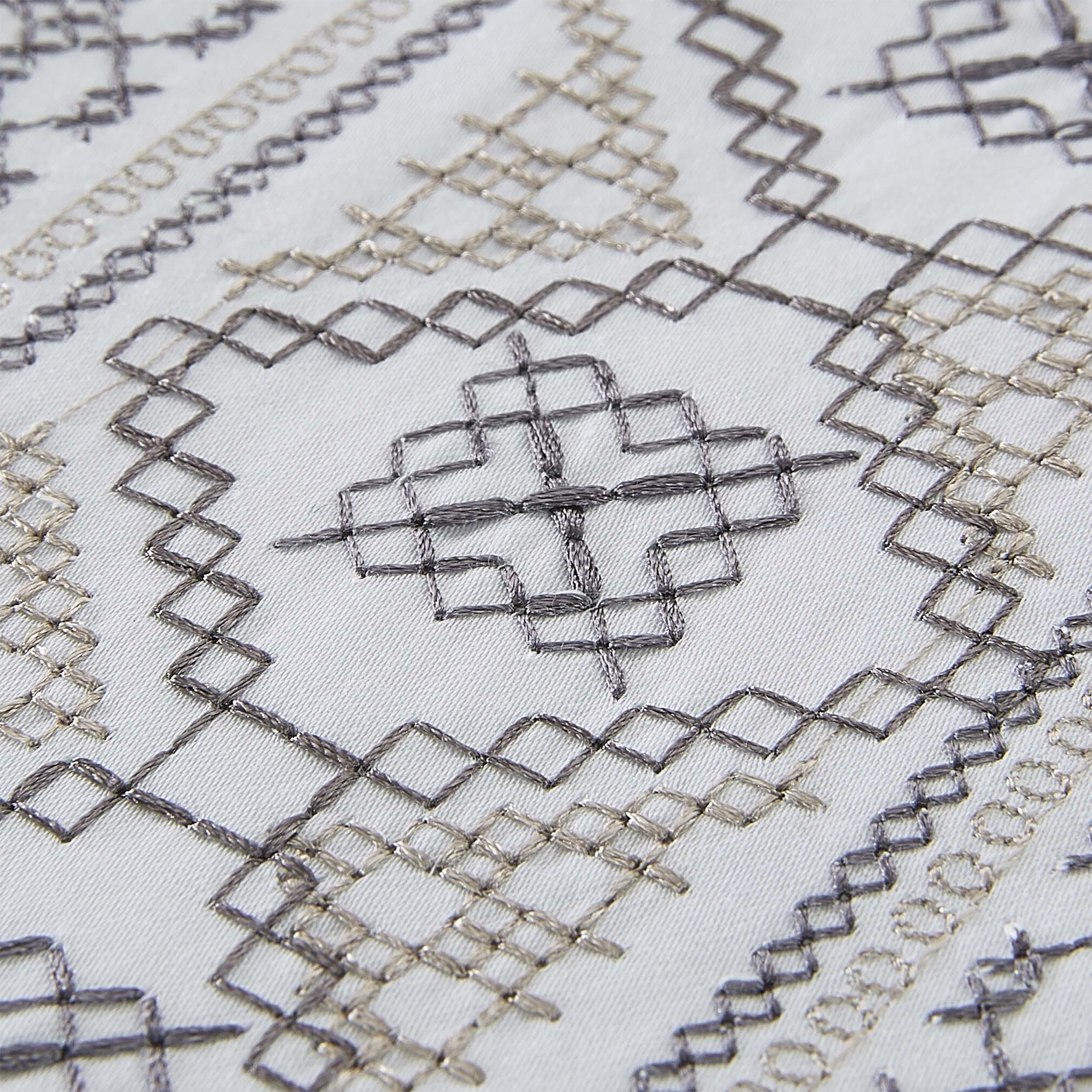 100% Cotton Embroidered Geometric Duvet Cover Set - Duvet Cover Set by Superior Brand