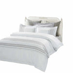 100% Cotton Embroidered Geometric Duvet Cover Set - Duvet Cover Set by Superior Brand