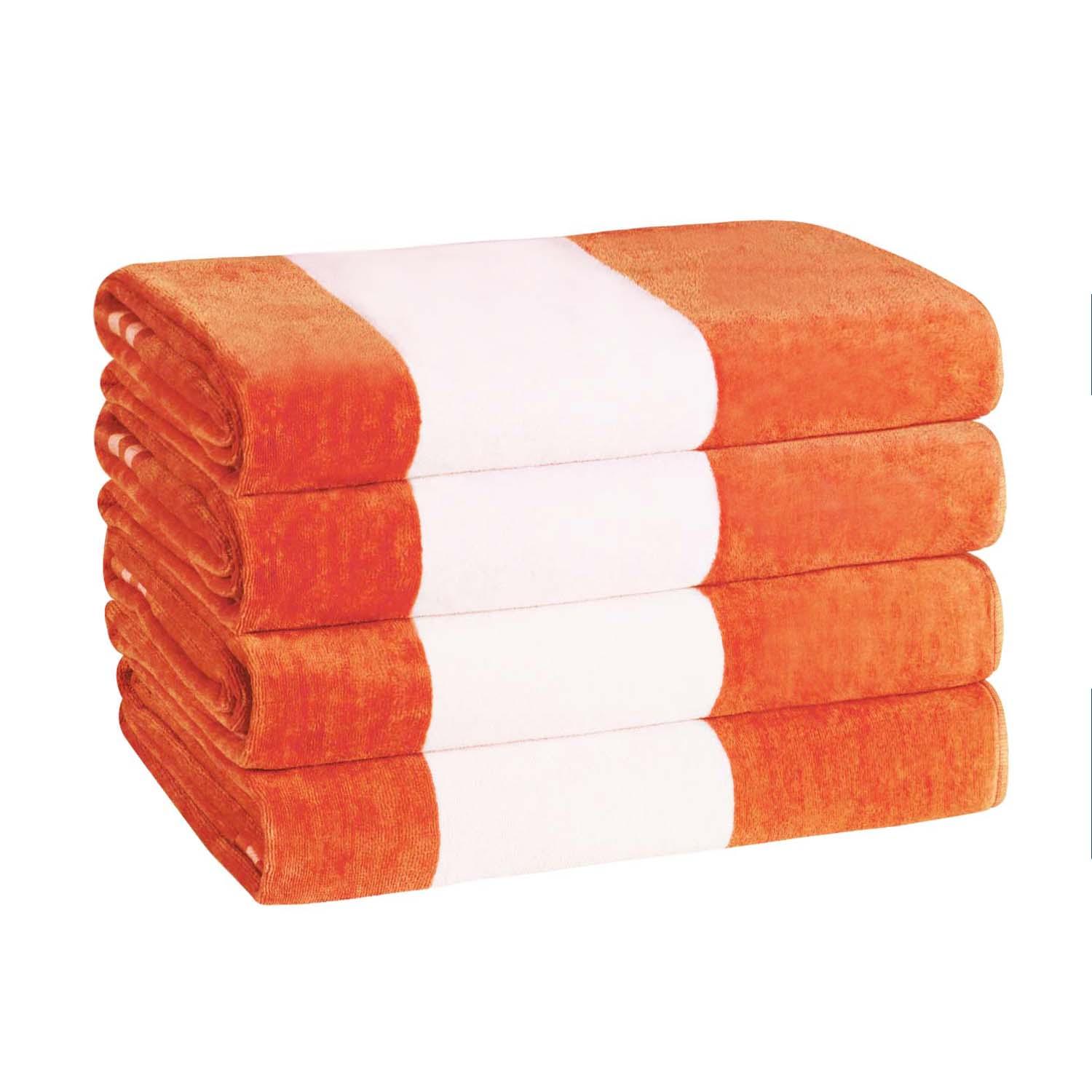 Cabana Stripe Oversized Cotton Beach Towel Set of 2, 4, or 6 Piece - Beach Towel by Superior Brand