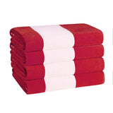 Cabana Stripe Oversized Cotton Beach Towel Set of 2, 4, or 6 Piece - Beach Towel by Superior Brand