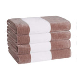 Cabana Stripe Oversized Cotton Beach Towel Set of 2, 4, or 6 Piece - Beach Towel by Superior Brand