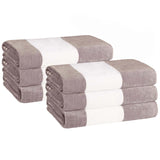 Cabana Stripe Oversized Cotton Beach Towel Set of 2, 4, or 6 Piece - Beach Towel by Superior Brand