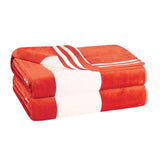 Cabana Stripe Oversized Cotton Beach Towel Set of 2, 4, or 6 Piece - Beach Towel by Superior Brand