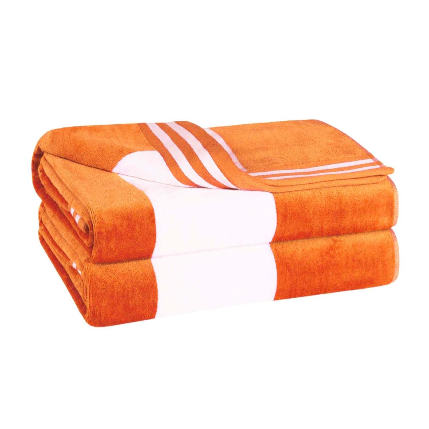 Cabana Stripe Oversized Cotton Beach Towel Set of 2, 4, or 6 Piece - Beach Towel by Superior Brand