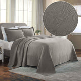 Lightweight Cotton Bedspread Sets 3-Piece Celtic Circle Jacquard Matelassé - Bedspread by Superior Brand