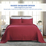 Lightweight Cotton Bedspread Sets 3-Piece Celtic Circle Jacquard Matelassé - Bedspread by Superior Brand