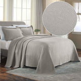 Lightweight Cotton Bedspread Sets 3-Piece Celtic Circle Jacquard Matelassé - Bedspread by Superior Brand