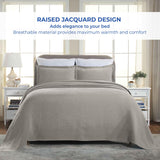 Lightweight Cotton Bedspread Sets 3-Piece Celtic Circle Jacquard Matelassé - Bedspread by Superior Brand