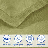 Lightweight Cotton Bedspread Sets 3-Piece Celtic Circle Jacquard Matelassé - Bedspread by Superior Brand