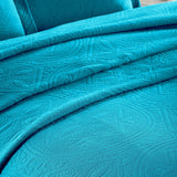 Lightweight Cotton Bedspread Sets 3-Piece Celtic Circle Jacquard Matelassé - Bedspread by Superior Brand