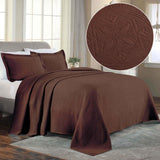 Lightweight Cotton Bedspread Sets 3-Piece Celtic Circle Jacquard Matelassé - Bedspread by Superior Brand