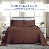 Lightweight Cotton Bedspread Sets 3-Piece Celtic Circle Jacquard Matelassé - Bedspread by Superior Brand